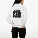 Soul Mate - Embossed Valentines White Hoodie