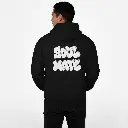 Soul Mate - Embossed Valentines Black Hoodie