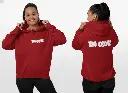 In Love - Embossed Valentines Red Hoodie