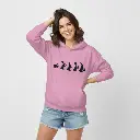 Easter Evolution - Embossed Easter Pink Hoodie