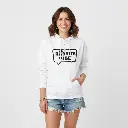 Rabbits - Embossed Easter White Hoodie