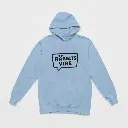 Rabbits - Embossed Easter Blue Hoodie