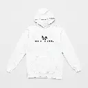 Little Bunny - Embossed Easter White Hoodie