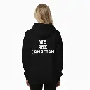 We Are Canadian - Embossed Canada Black Hoodie