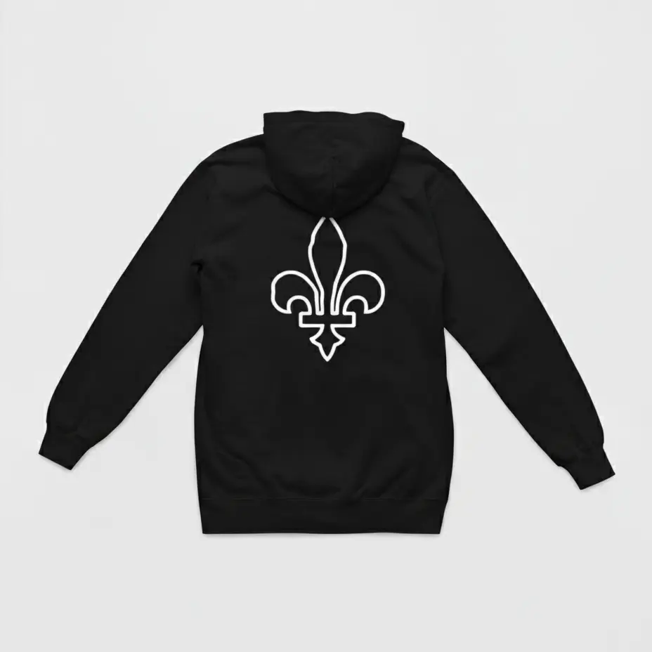 C'est Tiguidou - Embossed Canada Black Hoodie