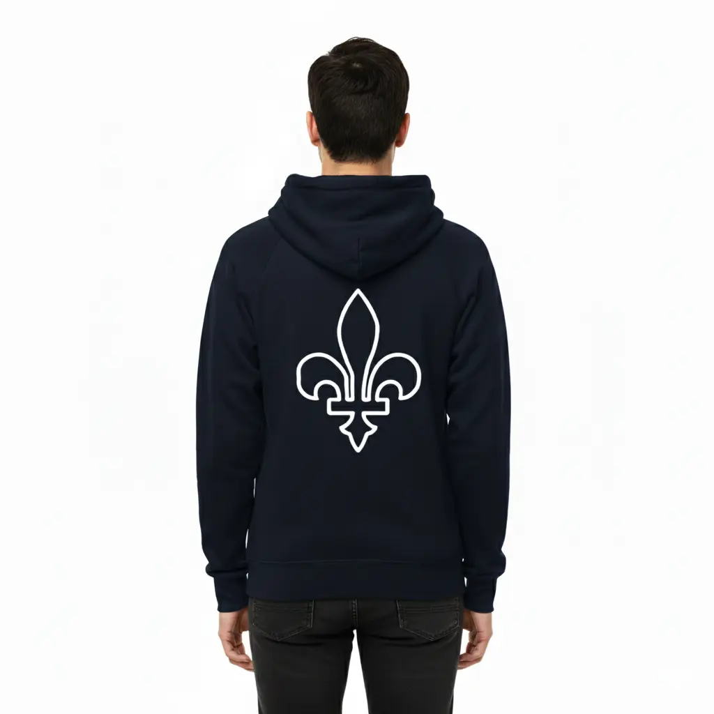 C'est Tiguidou - Embossed Canada Navy Hoodie