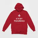 C'est Tiguidou - Embossed Canada Red Hoodie