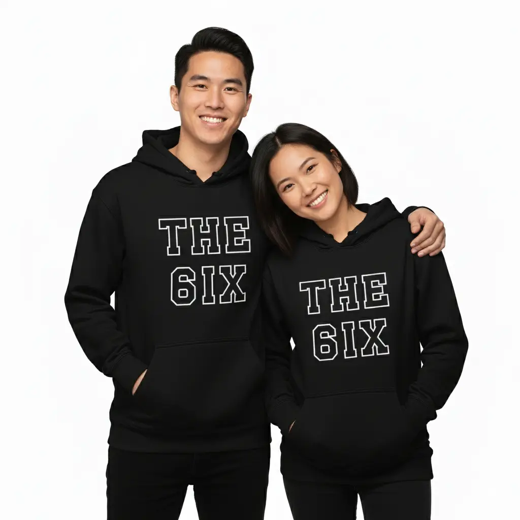 The 6ix - Embossed Canada Black Hoodie