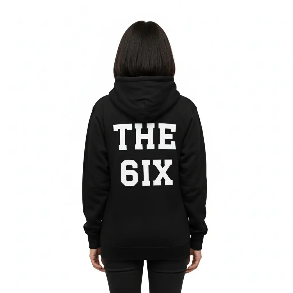 The 6ix - Embossed Canada Black Hoodie