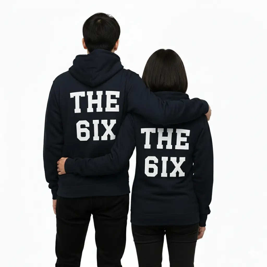 The 6ix - Embossed Canada Navy Hoodie