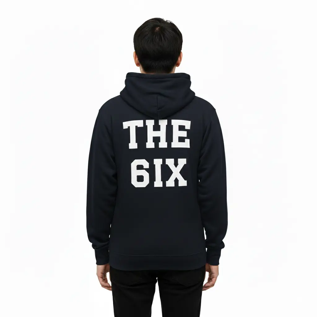 The 6ix - Embossed Canada Navy Hoodie