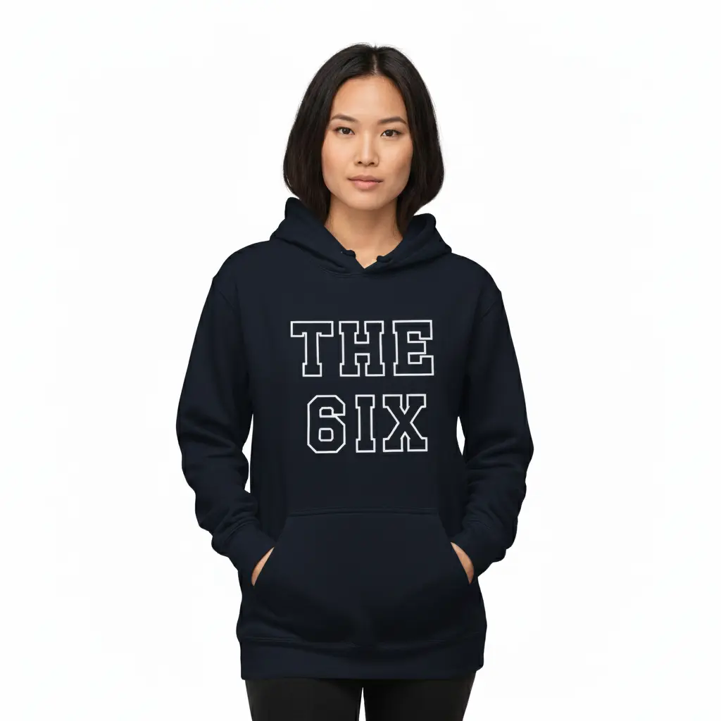 The 6ix - Embossed Canada Navy Hoodie