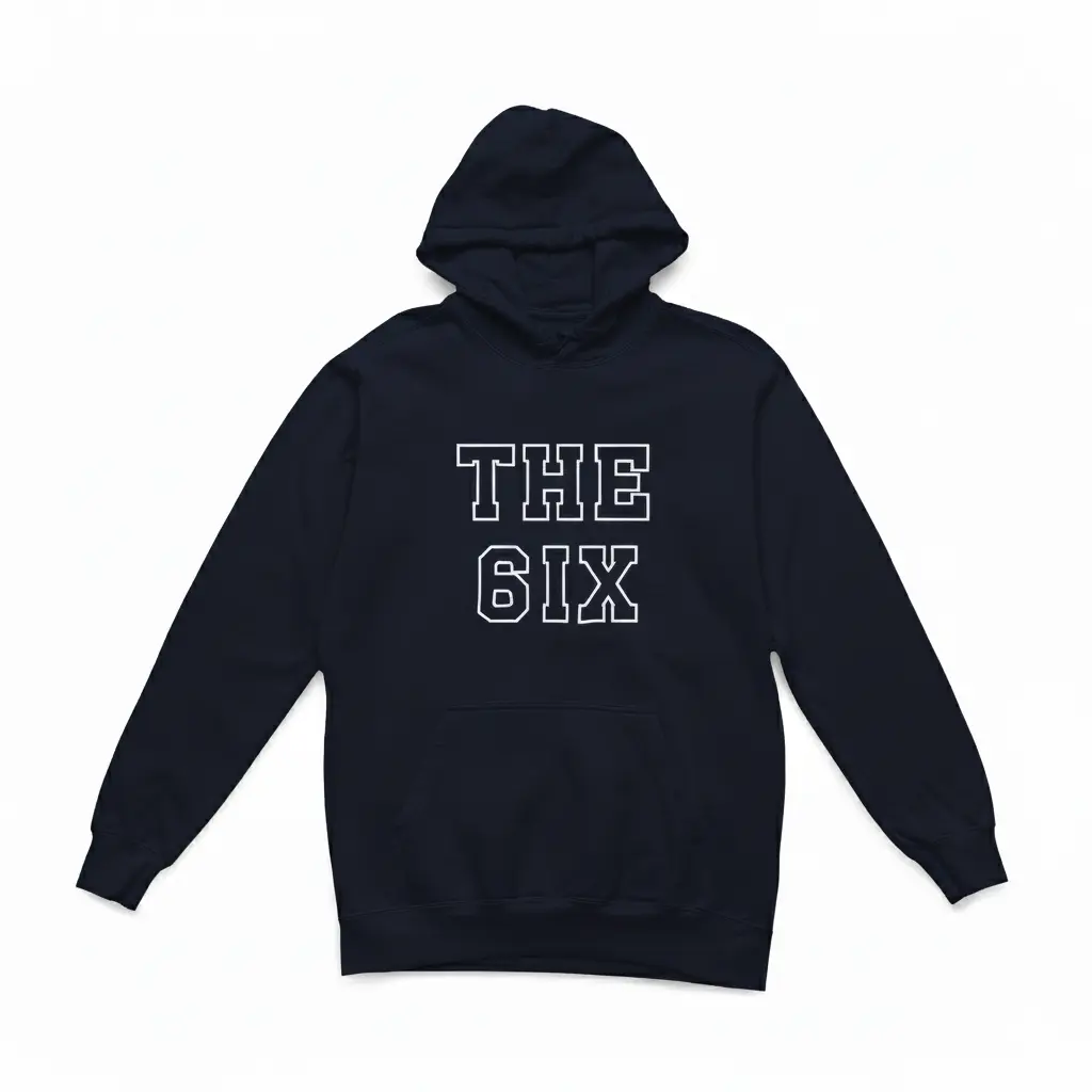 The 6ix - Embossed Canada Navy Hoodie