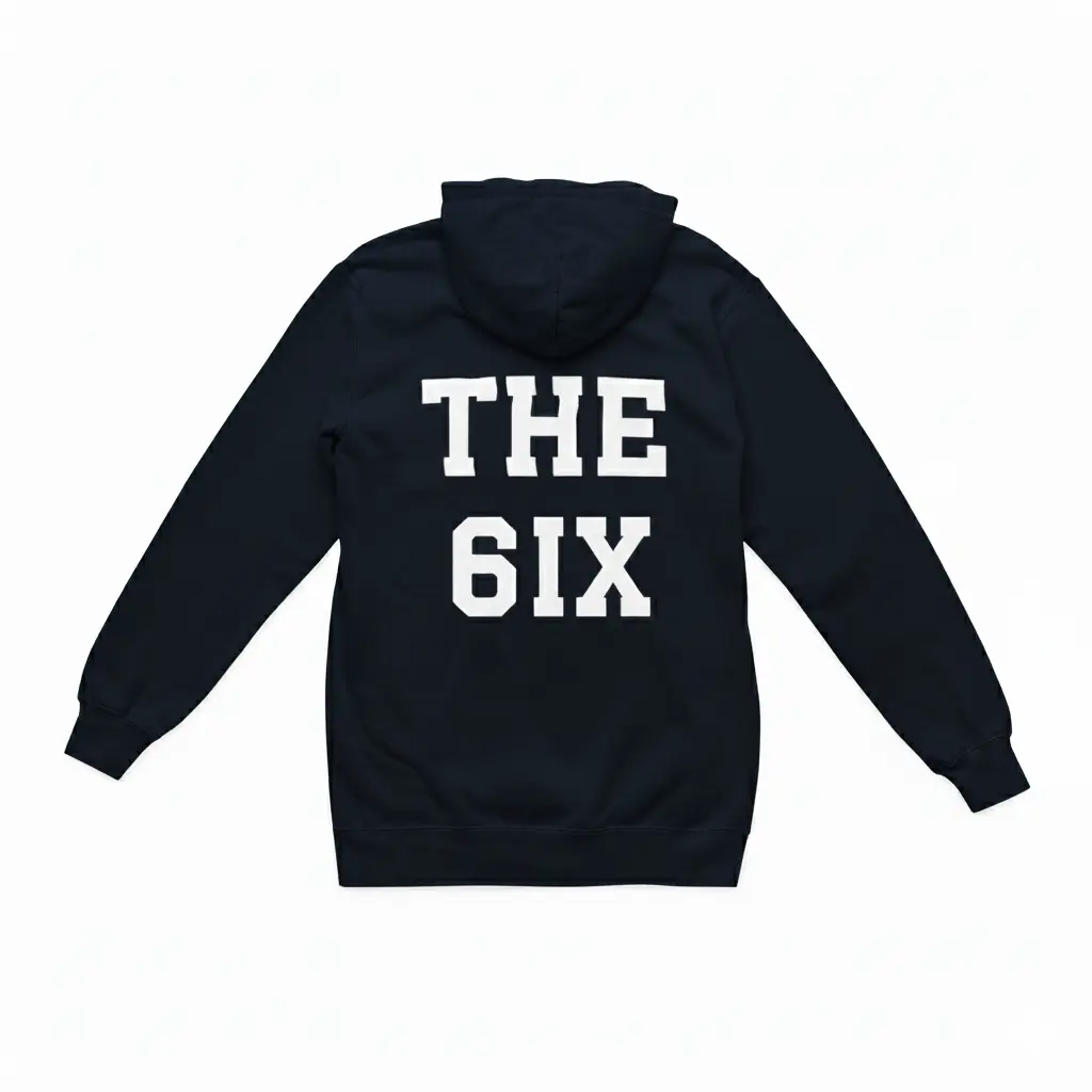 The 6ix - Embossed Canada Navy Hoodie