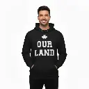 Inukshuk - Embossed Canada Black Hoodie