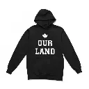Inukshuk - Embossed Canada Black Hoodie