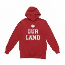Inukshuk - Embossed Canada Red Hoodie