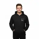 Double Double - Embossed Canada Black Hoodie