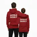 Double Double - Embossed Canada Red Hoodie