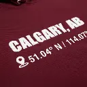 City Coordinates - Embossed Canada Red Hoodie