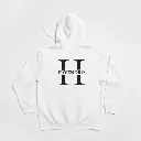 Havenoro - Embossed Essentials White Hoodie
