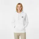 Havenoro - Embossed Essentials White Hoodie