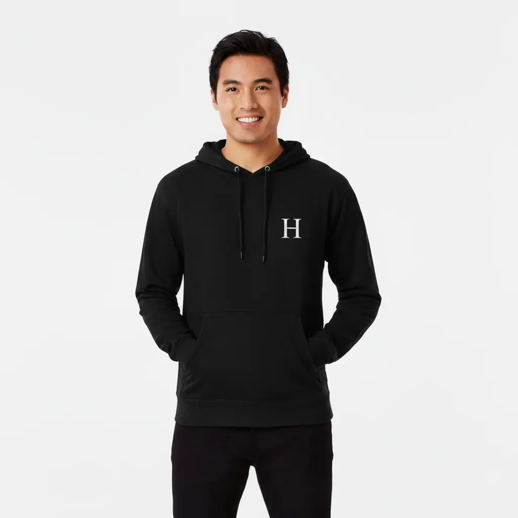 Havenoro - Embossed Essentials Black Hoodie
