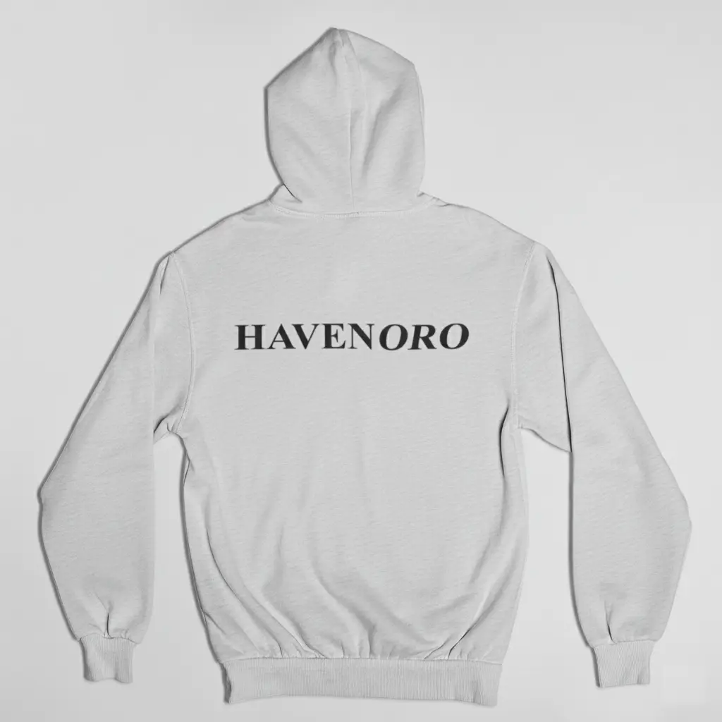 Havenoro - Embossed Essentials Grey Hoodie