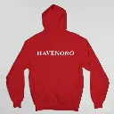Havenoro - Embossed Essentials Red Hoodie