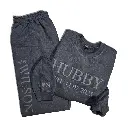Personalized Embossed WIFEY/HUBBY Sweatshirt & Joggers Set
