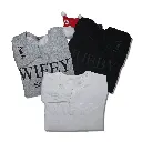 Personalized Embossed WIFEY/HUBBY Sweatshirt