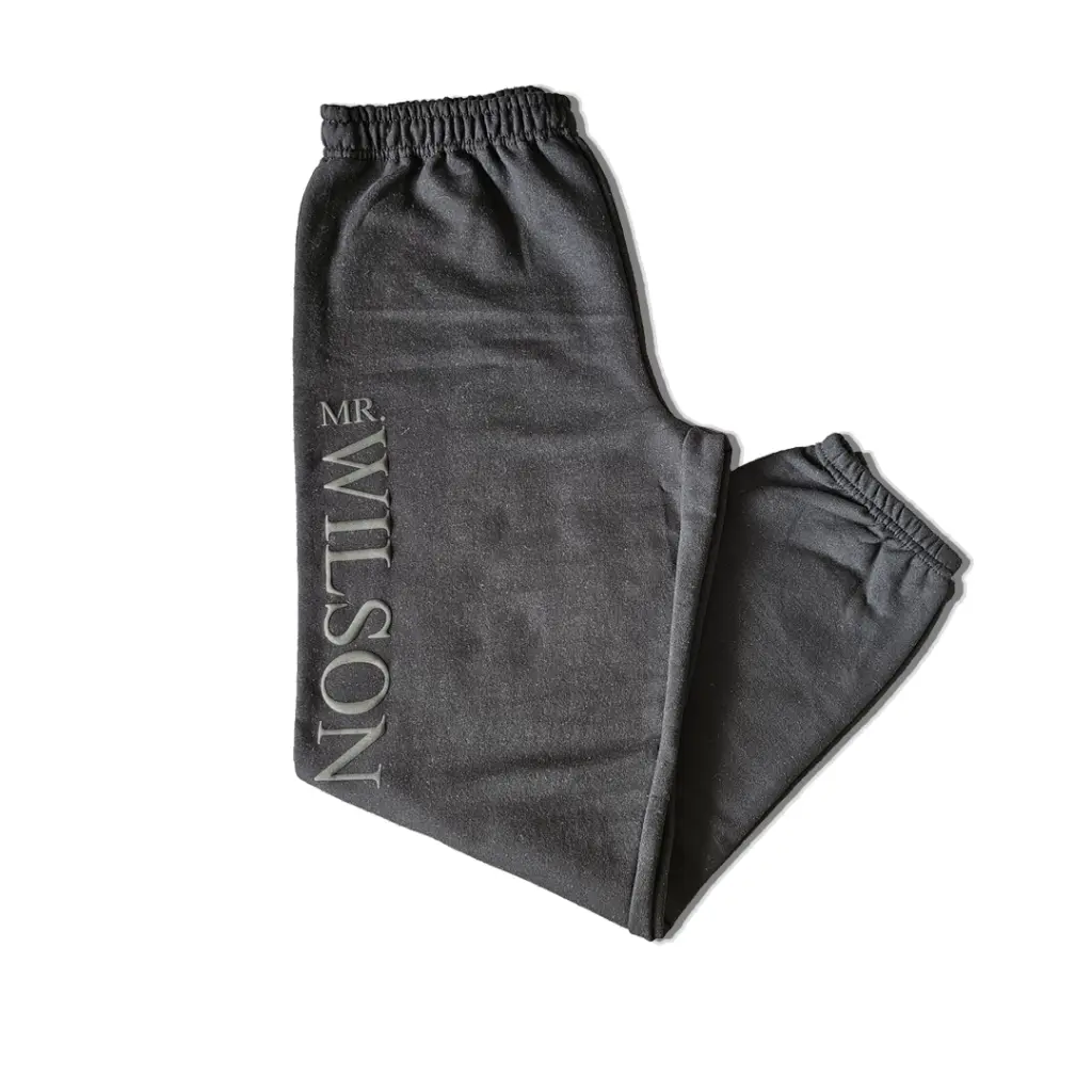 Personalized Embossed Blank Closed Bottom Sweatpants