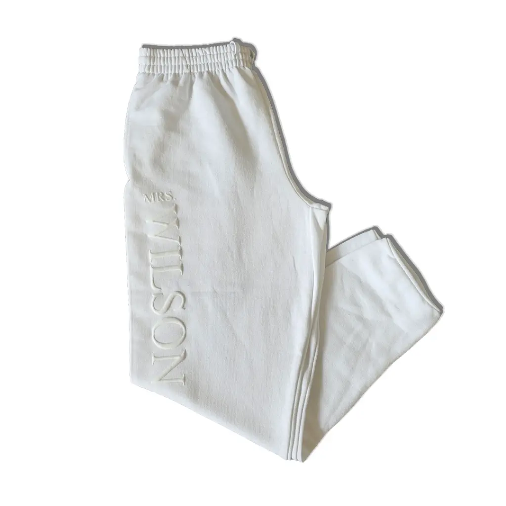 Personalized Embossed WIFEY/HUBBY Jogger