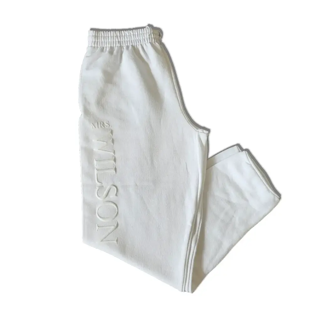 Personalized Embossed WIFEY/HUBBY Jogger