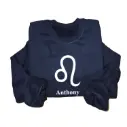 Personalized Embossed Leo Zodiac Sweatshirt