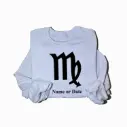Personalized Embossed Virgo Zodiac Sweatshirt