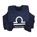 Personalized Embossed Libra Zodiac Sweatshirt