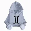 Personalized Embossed Gemini Zodiac Hoodie