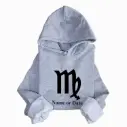 Personalized Embossed Virgo Zodiac Hoodie