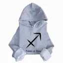 Personalized Embossed Sagittarius Zodiac Hoodie