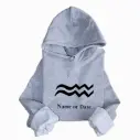 Personalized Embossed Aquarius Zodiac Hoodie