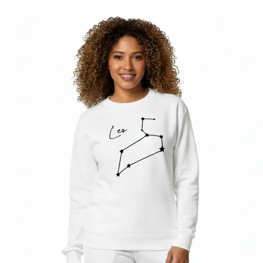 Embossed Leo Sky Sweatshirt