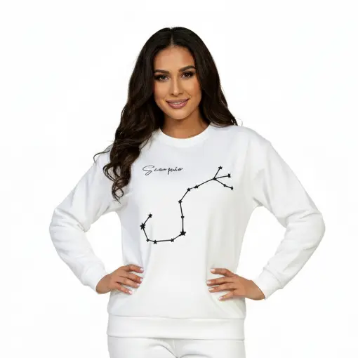 Embossed Scorpio Sky Sweatshirt