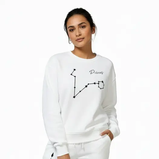 Embossed Pisces Sky Sweatshirt