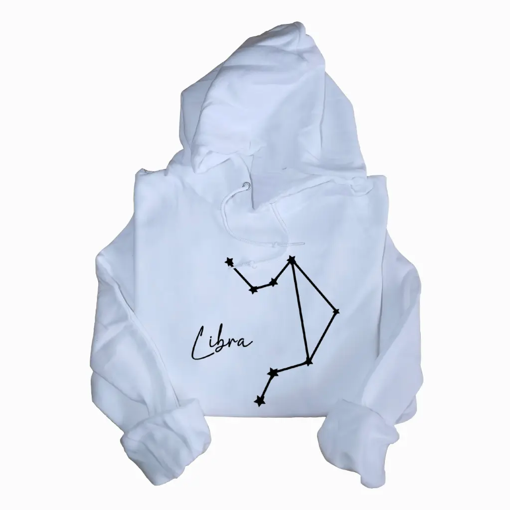 Embossed Libra Sky Hoodie