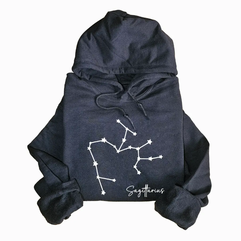 Embossed Sagittarius Sky Hoodie