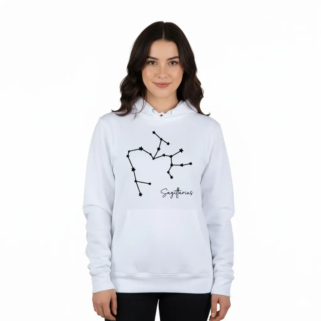Embossed Sagittarius Sky Hoodie