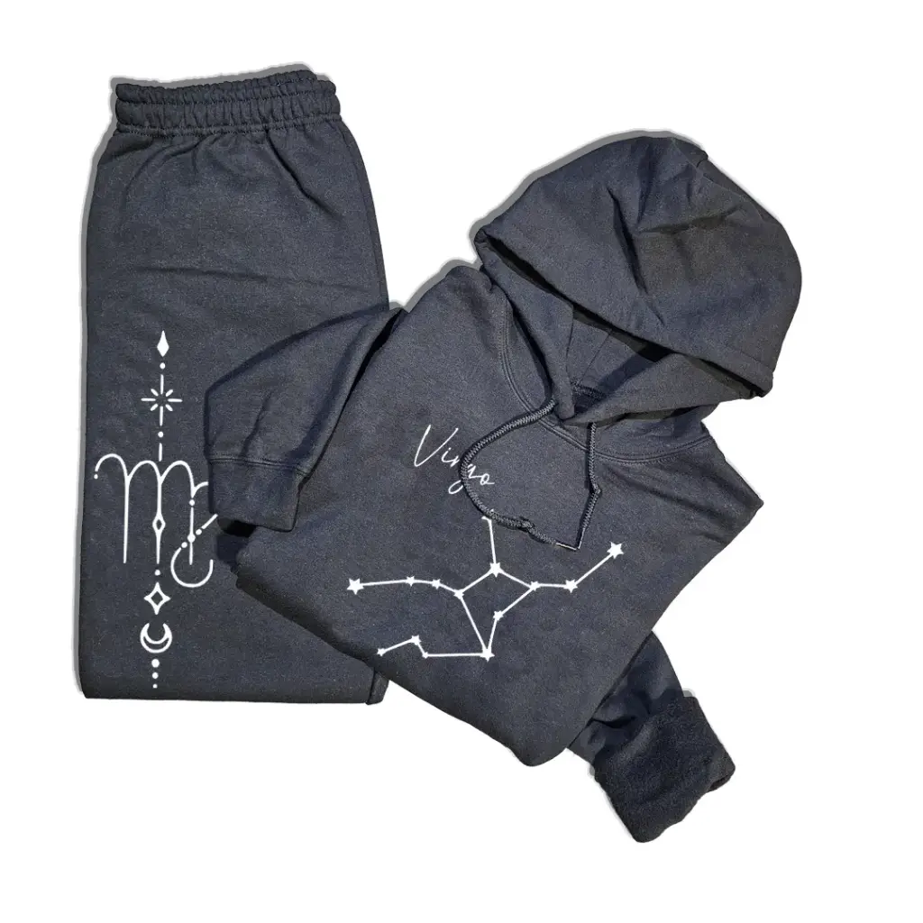 Embossed Virgo Hoodie & Joggers Set