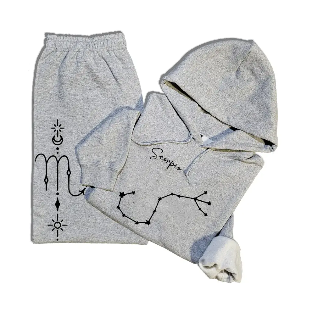 Embossed Scorpio Hoodie & Joggers Set