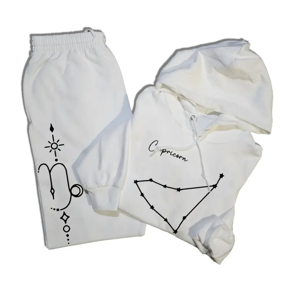 Embossed Capricorn Hoodie & Joggers Set
